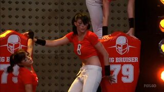 Dianna Agron cheerleading on Glee S1e7