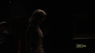 January Jones in Underwear on Mad Men s03e09