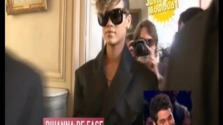 Rihanna See Through at Fashion Week in Paris VIDEO